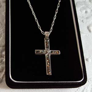 Marchasite  and sterling silver cross